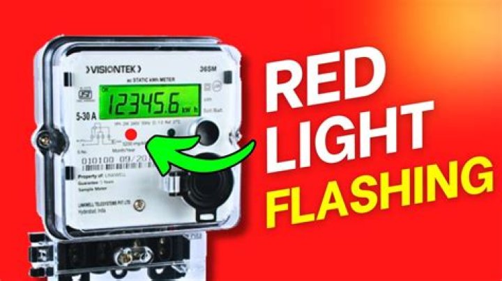Why is my electric meter blinking?