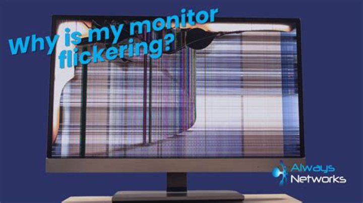 Why is my hp monitor flickering?