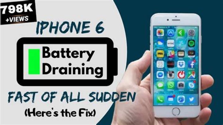 Why is my iPhone 6 battery draining all of a sudden?