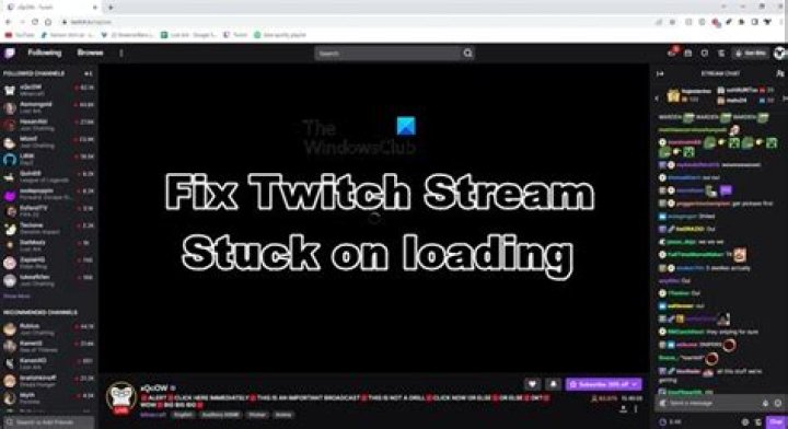 Why is Twitch not loading?