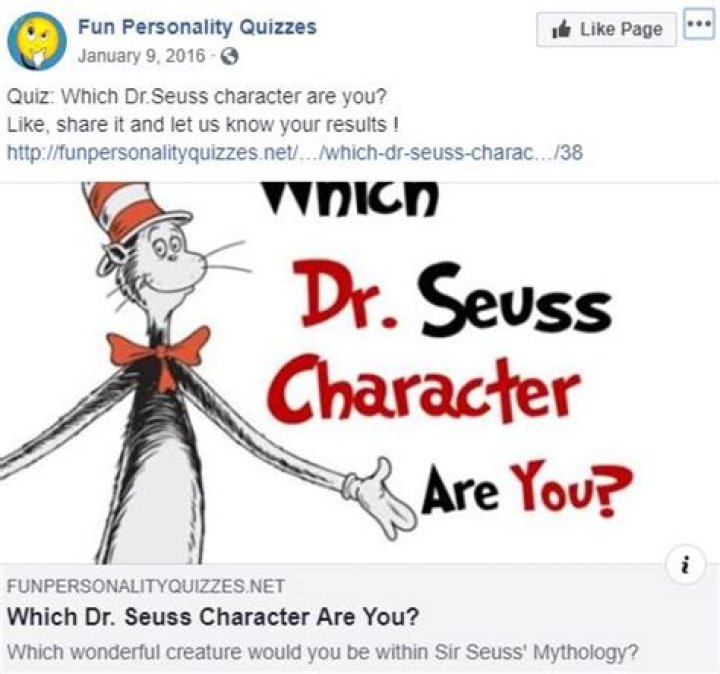 Why taking Facebook quizzes is a really bad idea?