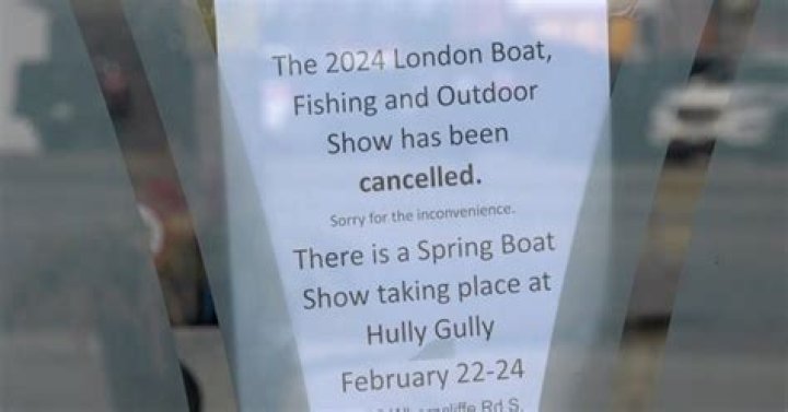 Why was the London Boat Show Cancelled?