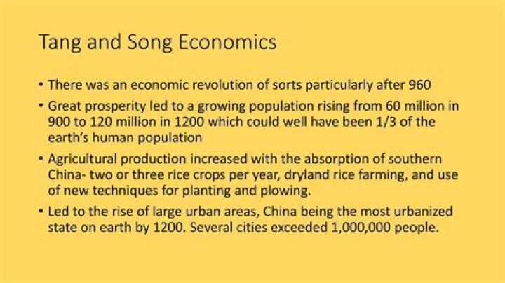 Why was there economic prosperity during the Tang-Song period?